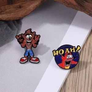 Creative Cartoon Animale Spilla <span class=keywords><strong>Arancione</strong></span> <span class=keywords><strong>Smalto</strong></span> di limone su metallo morbido per il giorno nazionale di natale & Halloween - Product Image 4