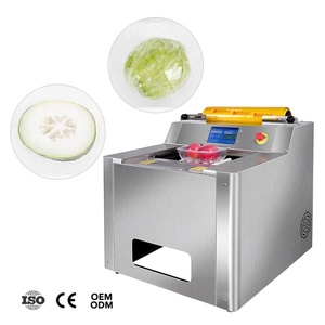 Máquina de envasado de alimentos con película por inducción inteligente, triple velocidad de envoltura manual para verduleros - Product Image 1