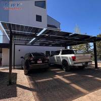 Estructura de Aluminio para Estacionamiento de Autos, Sistema de Montaje Solar, Techo Solar para Estacionamiento Privado