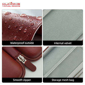 Estuche de Viaje de Lujo para Relojes EVA Premium con Recordatorio de Hora de Comida y Múltiples Compartimentos para Tres Tarjetas, Negro - Product Image 4