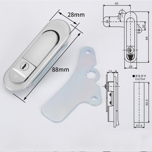 Kete AB302-1 Kẽm Hợp Kim Phẳng Mạng Mạng Tủ Cửa Bảng Điều Khiển Ổ Khóa Chuyển Đổi Công Nghiệp Điều Khiển Tủ Điện Khóa - Product Image 5