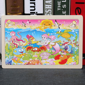 Câu đố ghép hình động vật bằng gỗ tùy chỉnh 24 mảnh giáo dục sớm giác ngộ nhận thức cho trẻ sơ sinh & trẻ mới biết đi - Product Image 6