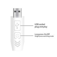 Nouveauté : Lumières décoratives LED pour rétroviseur de voiture Devil Eye, lampe à gros yeux, 11 modes, alimentation USB, lumière décorative