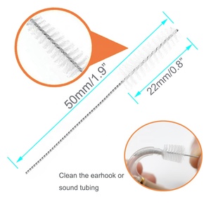 Precio barato Juego de cepillos de limpieza para audífonos <span class=keywords><strong>Limpiador</strong></span> de ventilación Cepillo de destornillador de selección de acero y lazo de cera Micro Fibercloth - Product Image 4