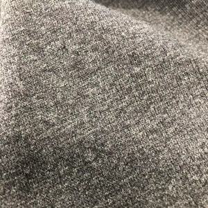 Tela de Punto para Prendas, 57% Algodón, 38% Poliéster, 5% Elastano, Elástica, Gris Oscuro Melange, CVC, Tela de Canalé para Cuellos y Puños de Ropa - Product Image 2