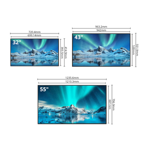 Quảng cáo thương mại Màn hình 10 mét siêu hẹp Cạnh <span class=keywords><strong>32</strong></span> inch HD LCD kỹ thuật số biển treo tường Máy nghe nhạc quảng cáo - Product Image 6