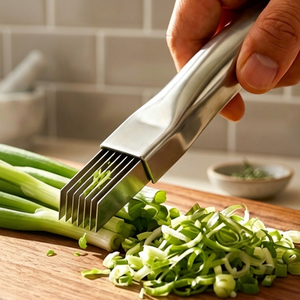 Cortador de Cebolla de Acero Inoxidable 304 con 6 Cuchillas, Rebanador Manual de Cebolla y Triturador de Vegetales para Cocina Comercial y Restaurante - Product Image 2