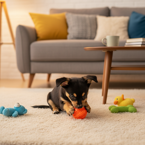 Bola Mainan Hewan Peliharaan dari Karet Lembut yang Tahan Lama, Tidak Beracun, Interaktif, Pembersih Gigi Anjing, Gaya Modis - Product Image 2