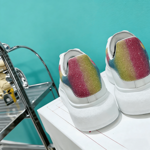 Zapatillas Blancas de Plataforma de Lujo para Mujer mqqeen, Zapatos Casuales con Plataforma, Zapatos Cómodos con Tacón Elevado, Silueta de Diseñador Más Vendida - Product Image 4