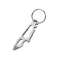 Porte-clés multifonctionnel 7-en-1 personnalisé avec logo, couteau de poche portable et ouvre-boîte premium pour homme