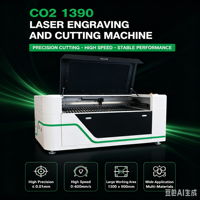 Machine de gravure laser CO2 professionnelle 1390 100W 130W 150W pour la découpe d'acrylique, de bois, de MDF et de contreplaqué