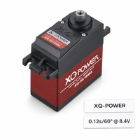 XQ-POWER Servo numérique sans noyau étanche 16 kg, engrenage en titane 210 degrés, couple élevé, pour voiture RC, bateau, avion 8,4 V
