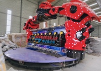 Manège extérieur de parc d'attractions, manège rotatif Robocop en fibre de verre pour 16 personnes, à vendre