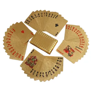 Baralho de cartas de jogo de pôquer, logotipo da empresa da folha preta do pvc
