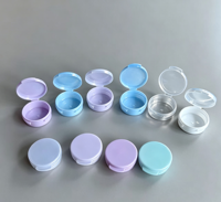 Pot en plastique coloré de 1g, 3g, 5g, 10g, petit pot en plastique PP portable
