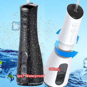 Professionnel 300ML Noir <span class=keywords><strong>Voyage</strong></span> Eau <span class=keywords><strong>Dentaire</strong></span> Flosser Étanche Rechargeable <span class=keywords><strong>Jet</strong></span> pour Oral Irrigator USB Source D'alimentation Électrique - Product Image 1