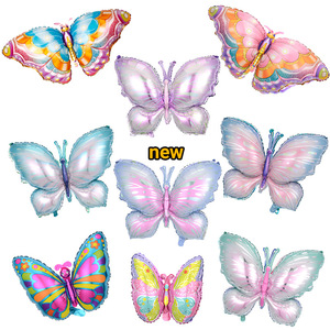 Globo de Aluminio con Forma de Mariposa, Globo de Insecto de Colores para Decoración de Fiestas Temáticas de Cumpleaños - Product Image 1