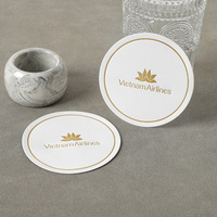 Gobelets en papier et sous-verres personnalisés imprimés avec boîte en papier kraft