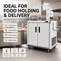 Armoire chauffante mobile pour banquets, chariot vertical de maintien au chaud des aliments, 10 plateaux