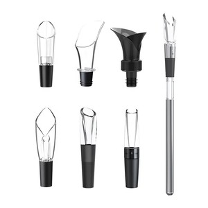 MUYI 2024 Juego de Regalo de Accesorios para Vino con Tapón <span class=keywords><strong>y</strong></span> Vertedor al Vacío de Silicona Ecológica de Grado Alimenticio - Product Image 4