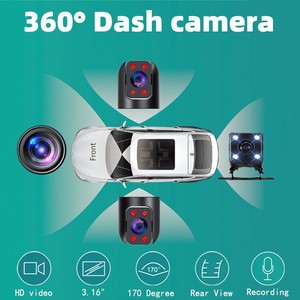 กล้องติดรถยนต์ 360 องศา 4CH บันทึกภาพคมชัดระดับ Full HD 1080P หน้าจอ TFT พร้อมขายึดแบบสุญญากาศ บันทึกแบบวนซ้ำ ภาพด้านหน้า ซ้าย ขวา และด้านหลัง - Product Image 2