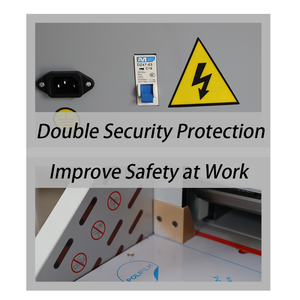 Máy cắt giấy chém lập trình điện WD-4606E 460mm/18.11inch A4 Max cho nhà máy sản xuất máy móc chế biến giấy - Product Image 4