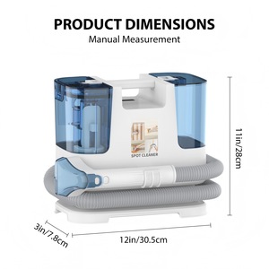 Aspiradora de Vapor Portátil con Función Húmeda y Seca, con Doble Tanque de Agua y Accesorios de Manguera para Superficies Textiles del Hogar - Product Image 2