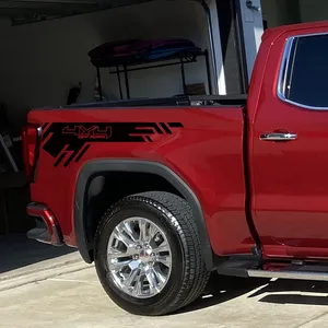 Autocollants latéraux pour carrosserie de <span class=keywords><strong>voiture</strong></span> tout-terrain 4x4, 2 pièces, compatibles avec les camionnettes, kit sport, décalcomanie en vinyle, décoration, accessoires extérieurs - Product Image 3
