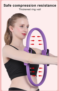 Femmes 38cm Professional Home Gym Exercise <span class=keywords><strong>Magic</strong></span> Wrap Slimming Training Yoga Pilates Circle - Product Image 4