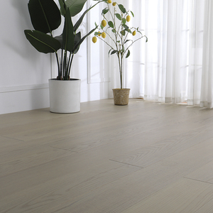 Modern Brushed Oak Multilayer Plywood Click <b>Engineered</b> <b>Flooring</b> 5 Year Warranty T&G Installation for Indoor Use Living Room - Product Image 6
