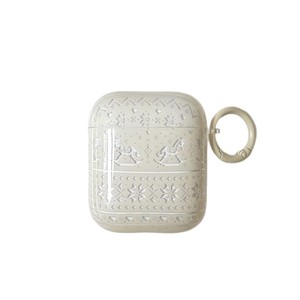 Étui pour écouteurs blanc mat en forme de petit <span class=keywords><strong>cheval</strong></span>, compatible avec les écouteurs de 4e génération et l'étui de protection populaire - Product Image 6