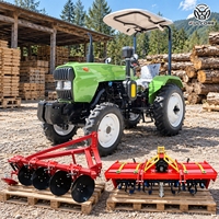 Livraison gratuite Tracteur 4x4 FULCORE à moteur à injection directe refroidi par eau, utilisation polyvalente pour les travaux de terrain, tracteur agricole