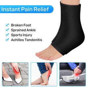 Ankle <b>Ice</b> <b>Pack</b> Wrap for Swelling & Sprained Ankle Brace, Cold Therapy Support Compression Socks - Product Image 3