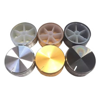 Bouton en aluminium de 6mm pour axe D 50mm diamètre lecteur CD Audio amplificateur de puissance réglage du commutateur accessoires électroniques