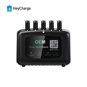 Heycharge Sạc 5 Khe Cắm Nhiều Colour QR Quét Cho Thuê Li Polymer Pin Chia Sẻ Ngân Hàng Điện Cho Thuê - Product Image 1