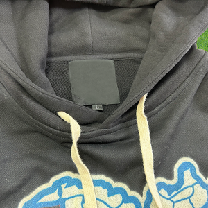Sudadera con Capucha YUCHEN con Logotipo Personalizado, Estampado 3D de Calavera, Lavado Ácido, Impresión en Serigrafía, Talla Grande para Hombre - Product Image 4