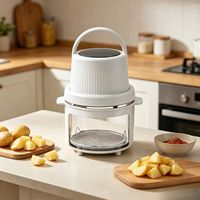 Friteuse à air portable avec deux zones de cuisson (chaud et basse température), mini-four à air chaud avec cœur de chauffage rapide, petite cuisinière sans huile