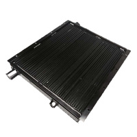 Radiateur de refroidissement à huile par évaporation, pièces de compresseur d'air par vis, ventilateur de refroidissement, changeur de chaleur, en aluminium