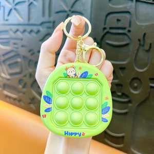 Soft TPR Keychain Hand Toy Squishy Stress Relief Ball Wet Sensory <b>Fidget</b> Toy for Anxiety Relaxation - Product Image 3