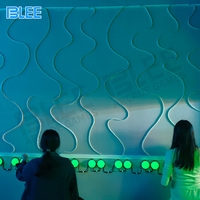 Bande lumineuse LED interactive à activation par bouton-poussoir pour jeu d'intérieur, avec fil coupé et lumière fluide, effet flash interactif