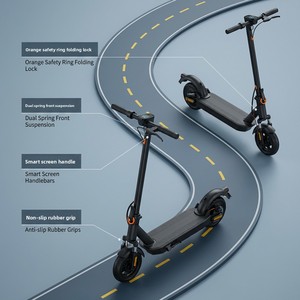 Trottinette adulte à deux roues, modèle urbain, pliable, démarrage à une seule touche, batterie lithium-ion, charge maximale 150 kg, vitesse 18 km/h+, pliable - Product Image 3