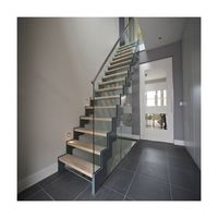 ACE Escalier en métal à double limon Escalier extérieur en colimaçon Escalier intérieur Garde-corps en acier ou en verre