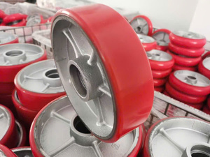 Roue en polyuréthane robuste avec noyau en fonte, taille 4, 5, 6, 8 pouces, roue de remplacement industrielle en polyuréthane pour chariot - Product Image 4
