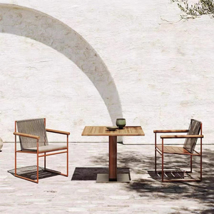 Asil ev tik dikdörtgen ahşap dış mekan yemek masası dış mekan mobilyası - Product Image 5