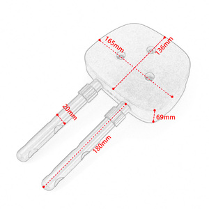 Staffa di Supporto Portapacchi Posteriore con Schienale Passeggero in Alluminio per Moto Accessori <span class=keywords><strong>VESPA</strong></span> GTV <span class=keywords><strong>GTS</strong></span> 250 <span class=keywords><strong>300</strong></span> - Product Image 4