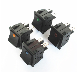 1E4 Kcd4 Interruttore A Bilanciere T85 1e4 di Grandi Dimensioni di Grandi Dimensioni 4 Pins Occhio di Gatto 20A 250VAC Mini Interruttore di Pulsante Rosso verde Giallo Blu Bianco - Product Image 5