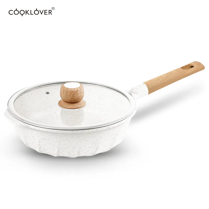 Cooklover ağır tava yapışmaz seramik karıştır-kızartma kızartma tavası