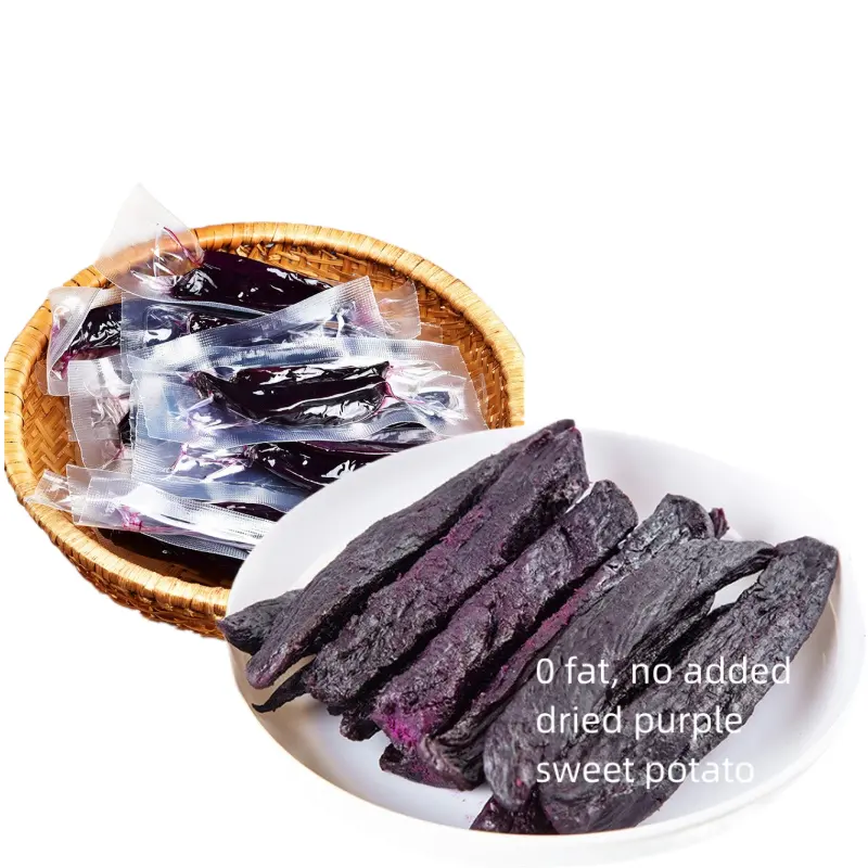 400 grammo zero grasso in sacchi di patate viola dolce snack verdure essiccate cibo mini patata dolce viola