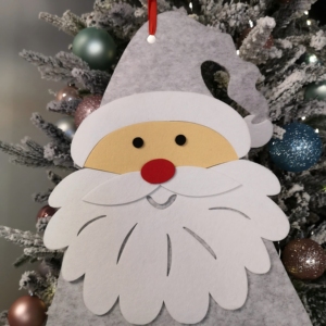 <span class=keywords><strong>Calendario</strong></span> de Bolsillo de Fieltro con Monograma de Santa Claus, <span class=keywords><strong>Calendario</strong></span> de Adviento de Fieltro con Diseño de Santa Claus para Decoración Navideña - Product Image 2