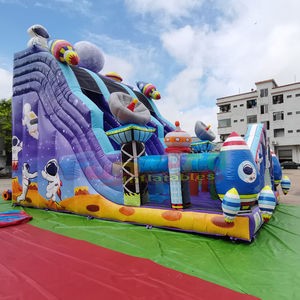 Tobogán inflable comercial para niños, brincolín inflable con diseño de alienígena espacial para fiestas. - Product Image 3